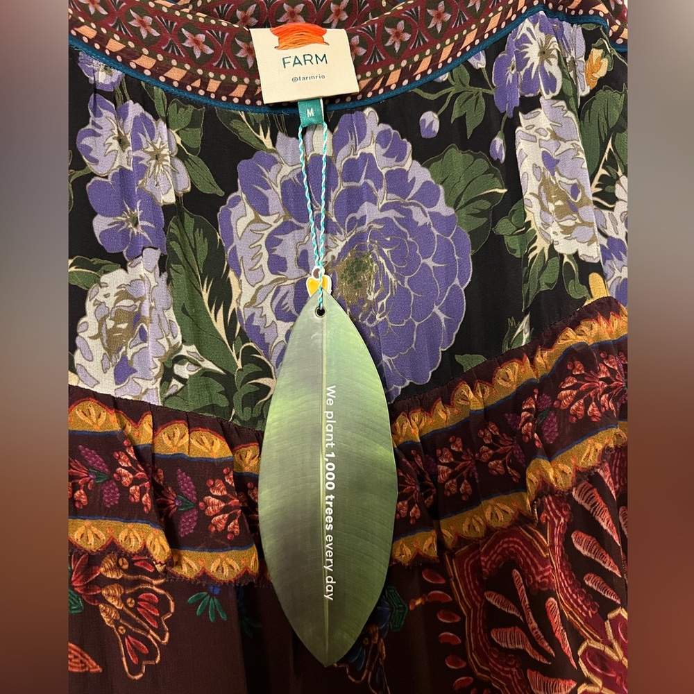 FARM Rio Floral Mix Ruffle Maxi Skirt - Picture 5 of 5